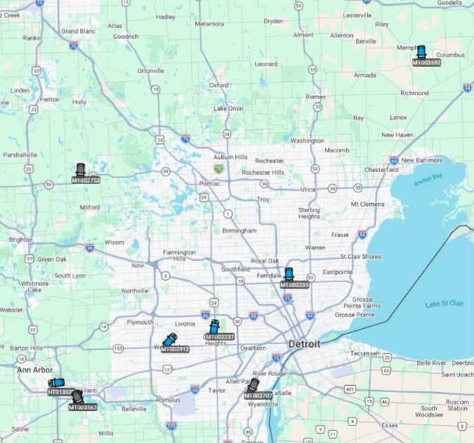GPS vehicle map
