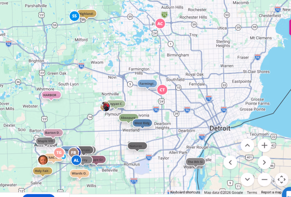 gps tracking map